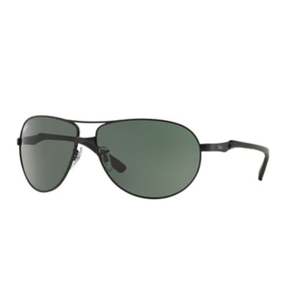 Men's Black RayBan Aviator Sunglasses - Picture 4 of 10